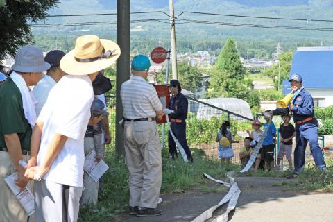 火災予防の啓発活動の様子