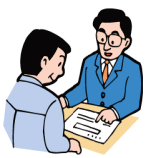 介護認定の申請イラスト